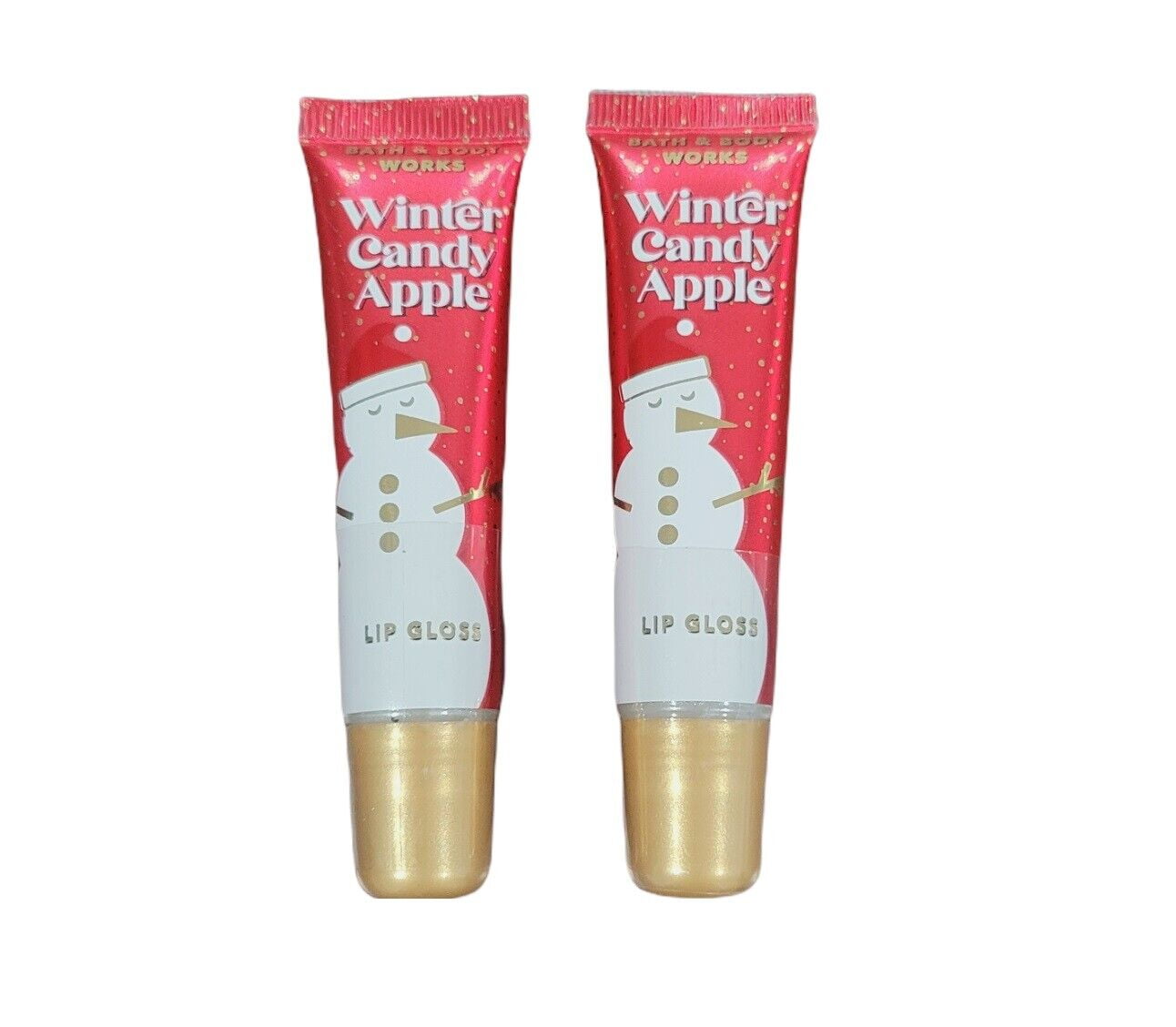 2 PACK - Bath and Body Works Winter Candy Apple Lip Gloss