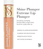 Victoria's Secret Shine Plumper Extreme Lip Plumper in Warm Blush, Plumping Lip Gloss for Women with Marine Collagen Microspheres, Lip Treatment