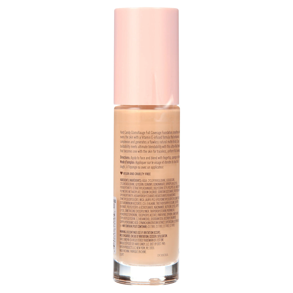 Hard Candy Glamoflauge Full Coverage 16 Hr Foundation Oil-Free  1503 Linen