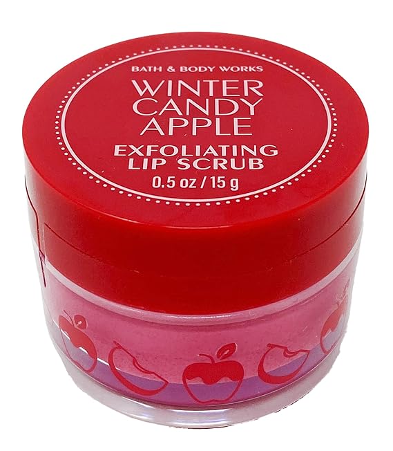 Bath & Body Works Exfoliating Lip Scrub Winter Candy Apple 0.5 oz
