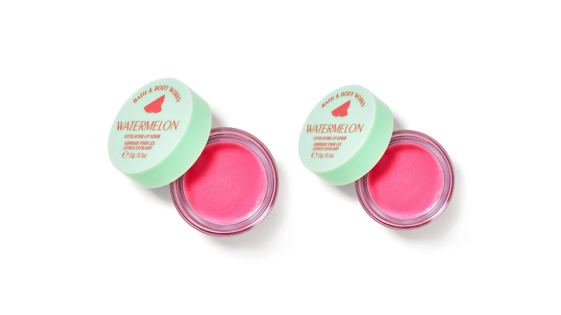 Bath & Body Works Exfoliating Lip Scrub Watermelon  0.5 oz Pack of 2
