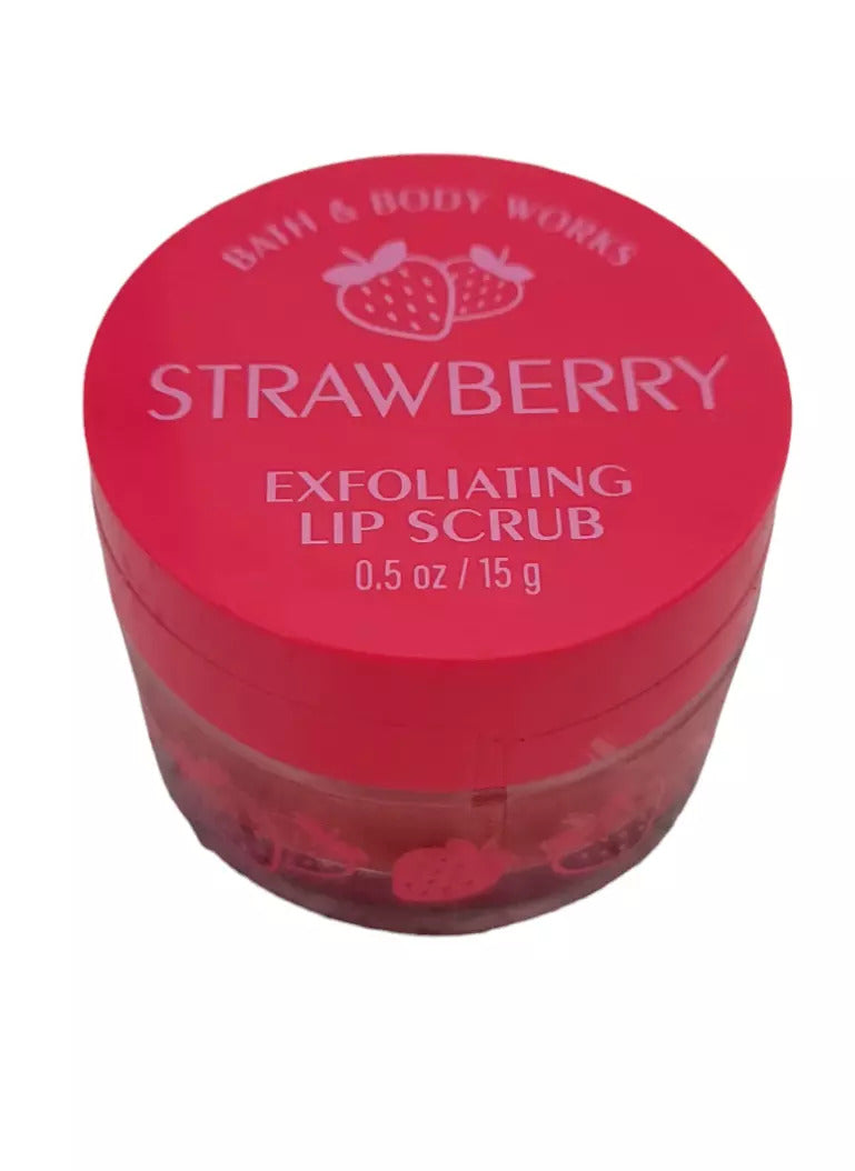 Bath & Body Works Exfoliating Lip Scrub Strawberry 0.5 oz