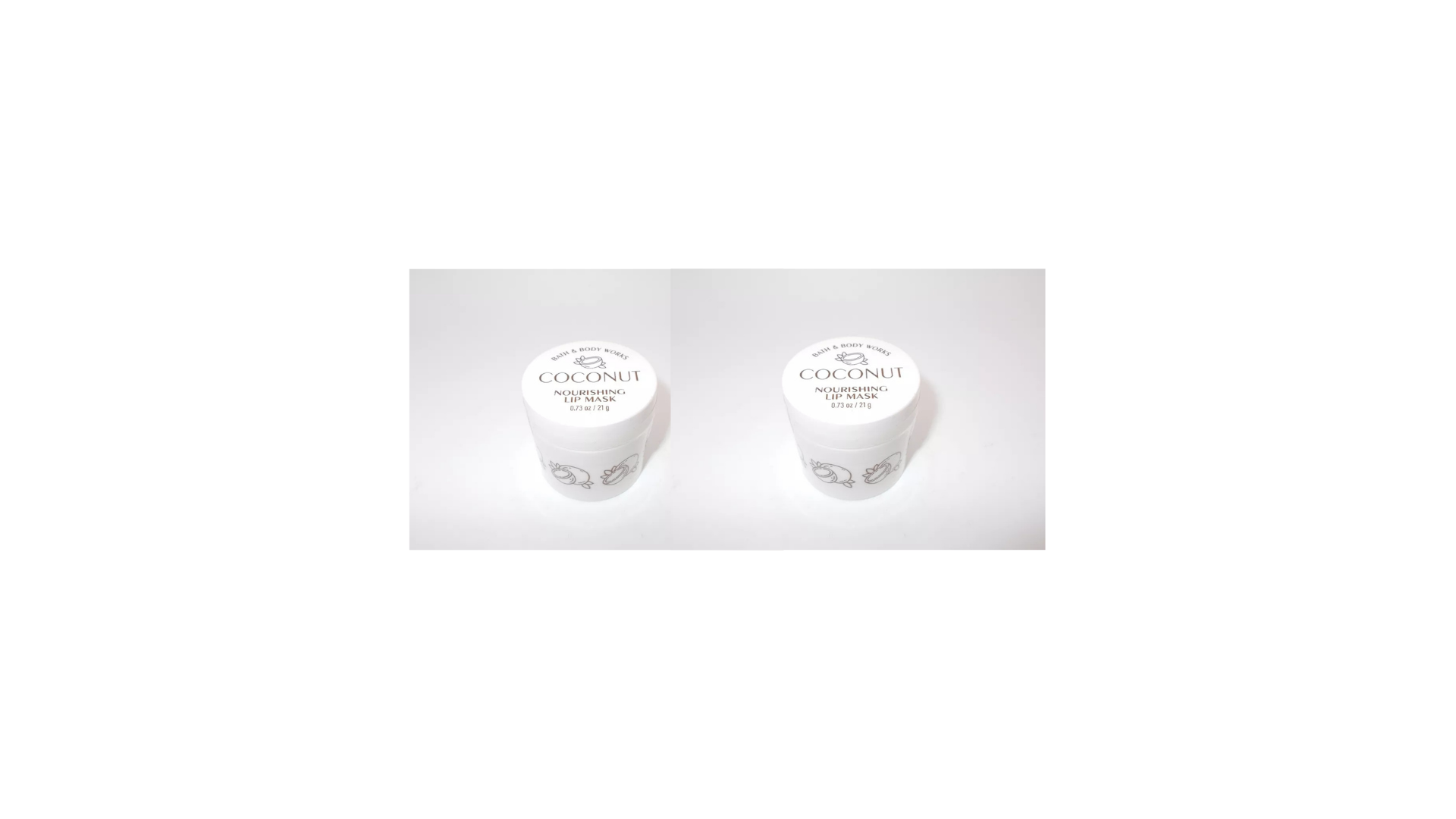 Bath & Body Works Coconut Nourishing Lip Mask 0.73 oz. Pack of 2
