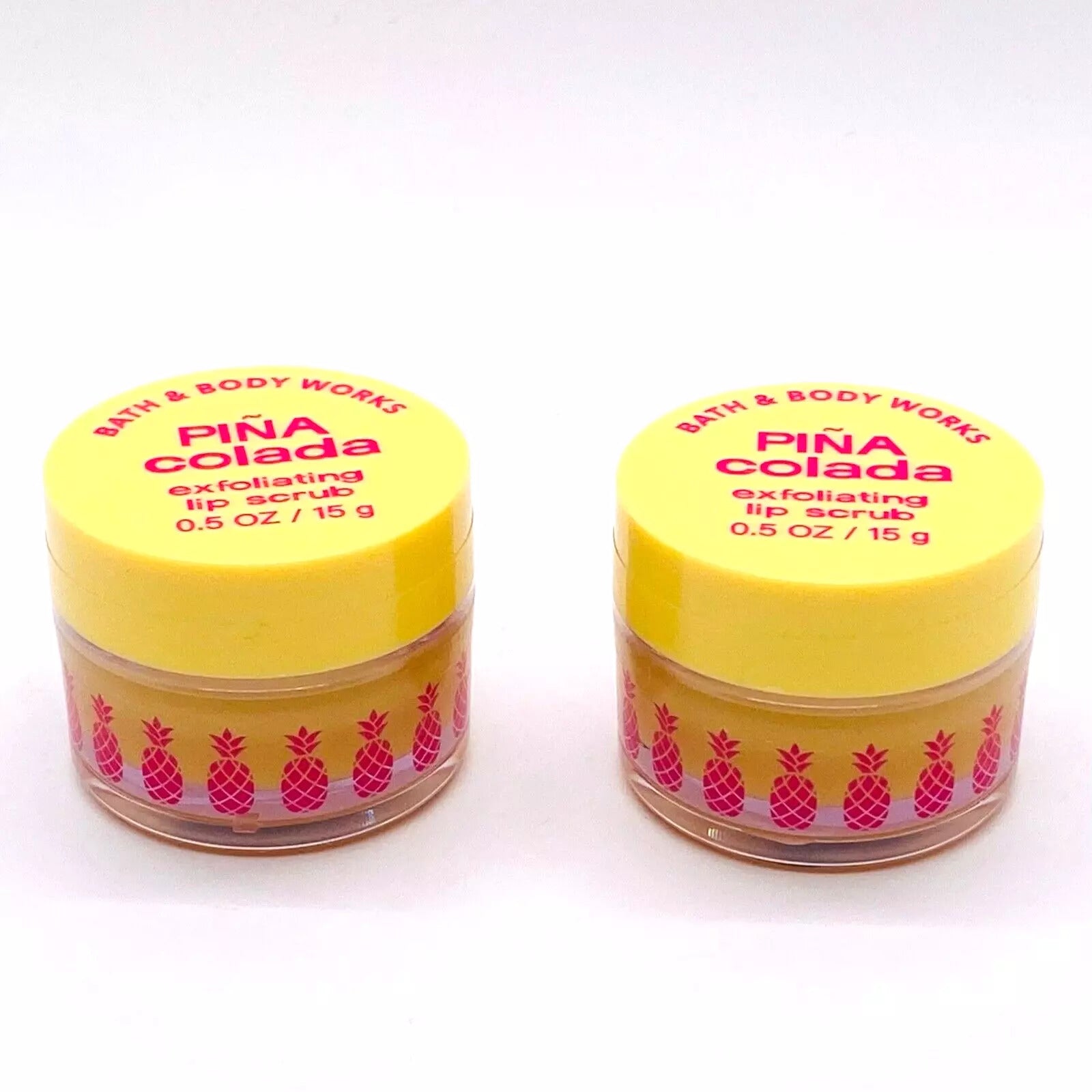 Bath & Body Works Exfoliating Lip Scrub Pina Colada 0.5 oz Pack of 2