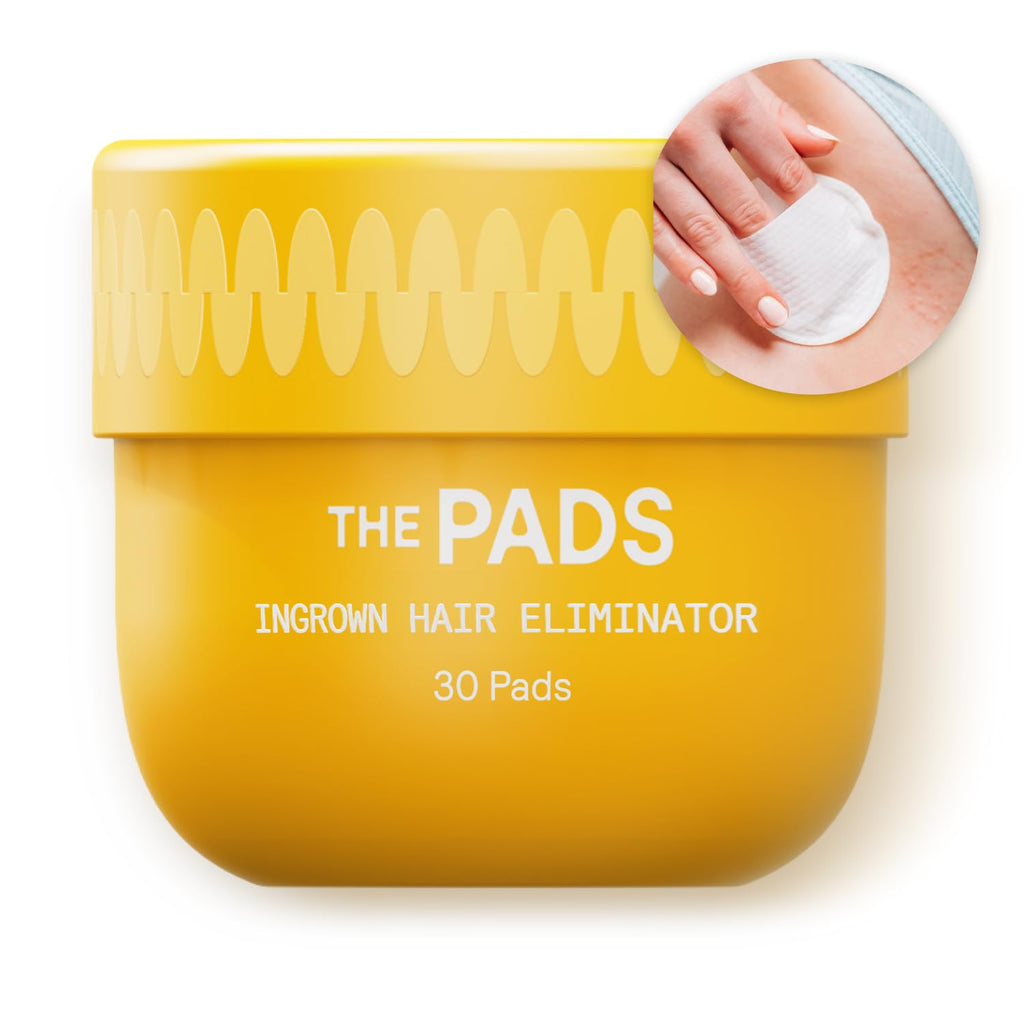 Meridian Grooming Hair Pads, Ingrown Hair Pad, Razor Bump Treatment Bikini Area Post-Grooming After Shave for Women and Men Reduce Skin Irritation, Dark Spots, Suitable for Daily Use, 30 Pads