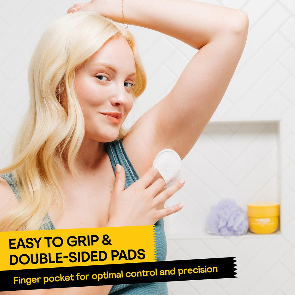 Meridian Grooming Hair Pads, Ingrown Hair Pad, Razor Bump Treatment Bikini Area Post-Grooming After Shave for Women and Men Reduce Skin Irritation, Dark Spots, Suitable for Daily Use, 30 Pads