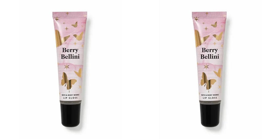 Bath & Body Works Lip Gloss Berry Bellini 0.47 Fl oz. Pack of 2