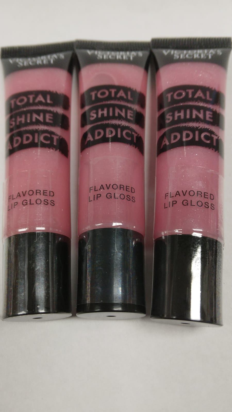 Victoria's Secret Total Shine Addict Flavored Lip Gloss - Strawberry Fizz 3 PACK