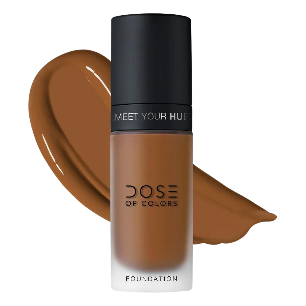 Dose of Colors Foundation - Meet Your Hue # 130-Dark With Golden  Undertones