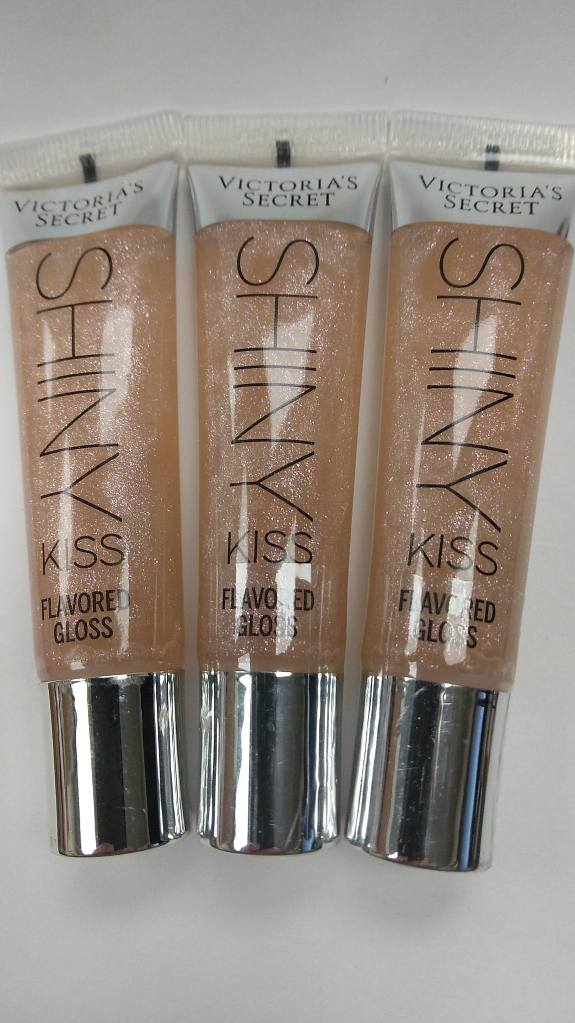 Victoria's Secret  Shiny Kiss Lip Gloss Vanilla Dream .46 oz 3 PACK