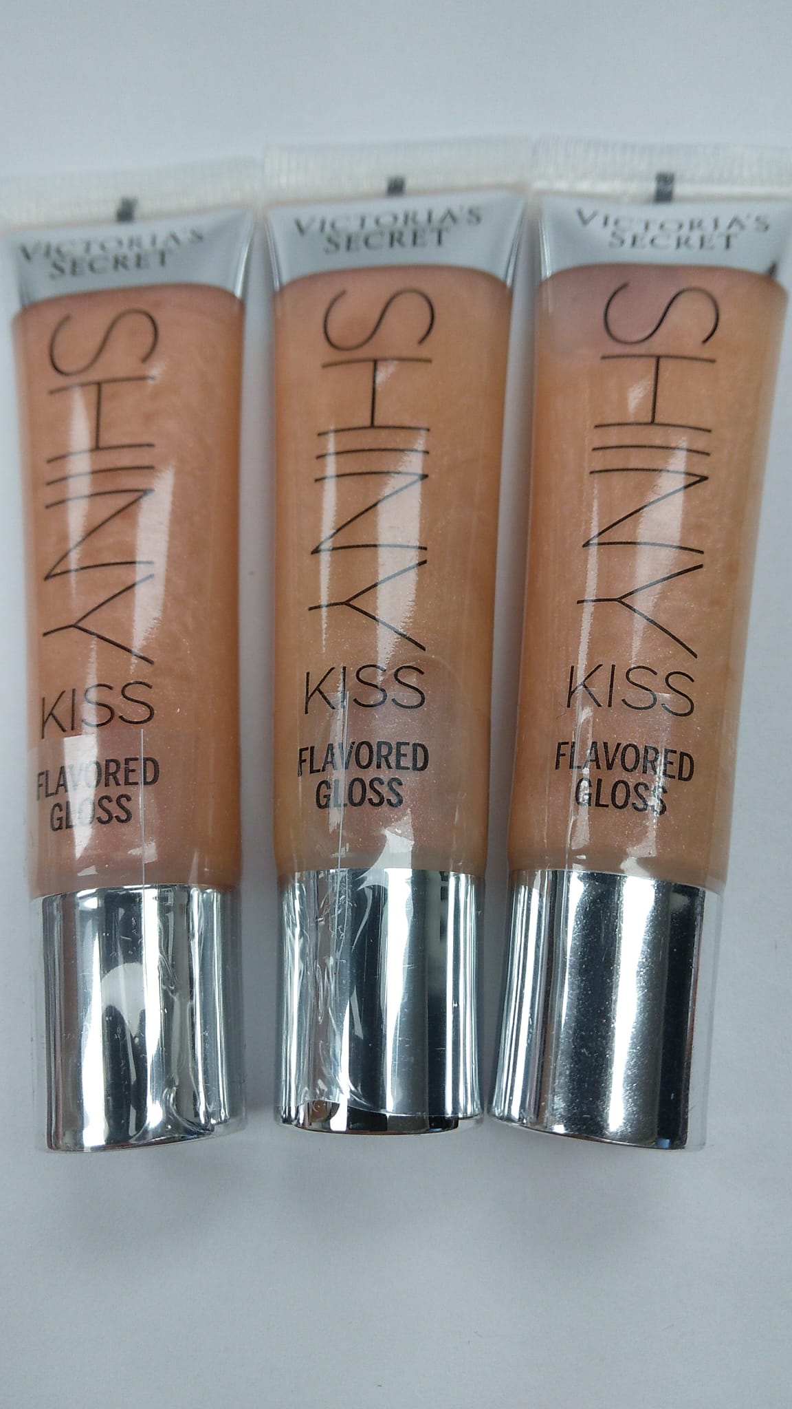 Victoria's Secret  Shiny Kiss Lip Gloss Slice of Heaven .46 oz 3 PACK