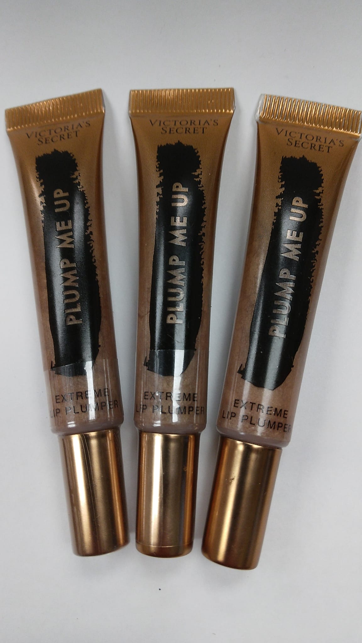 Victoria's Secret Plump Me Up Extreme Lip Plumper - Champagne Shimmer .31 oz 3 PACK