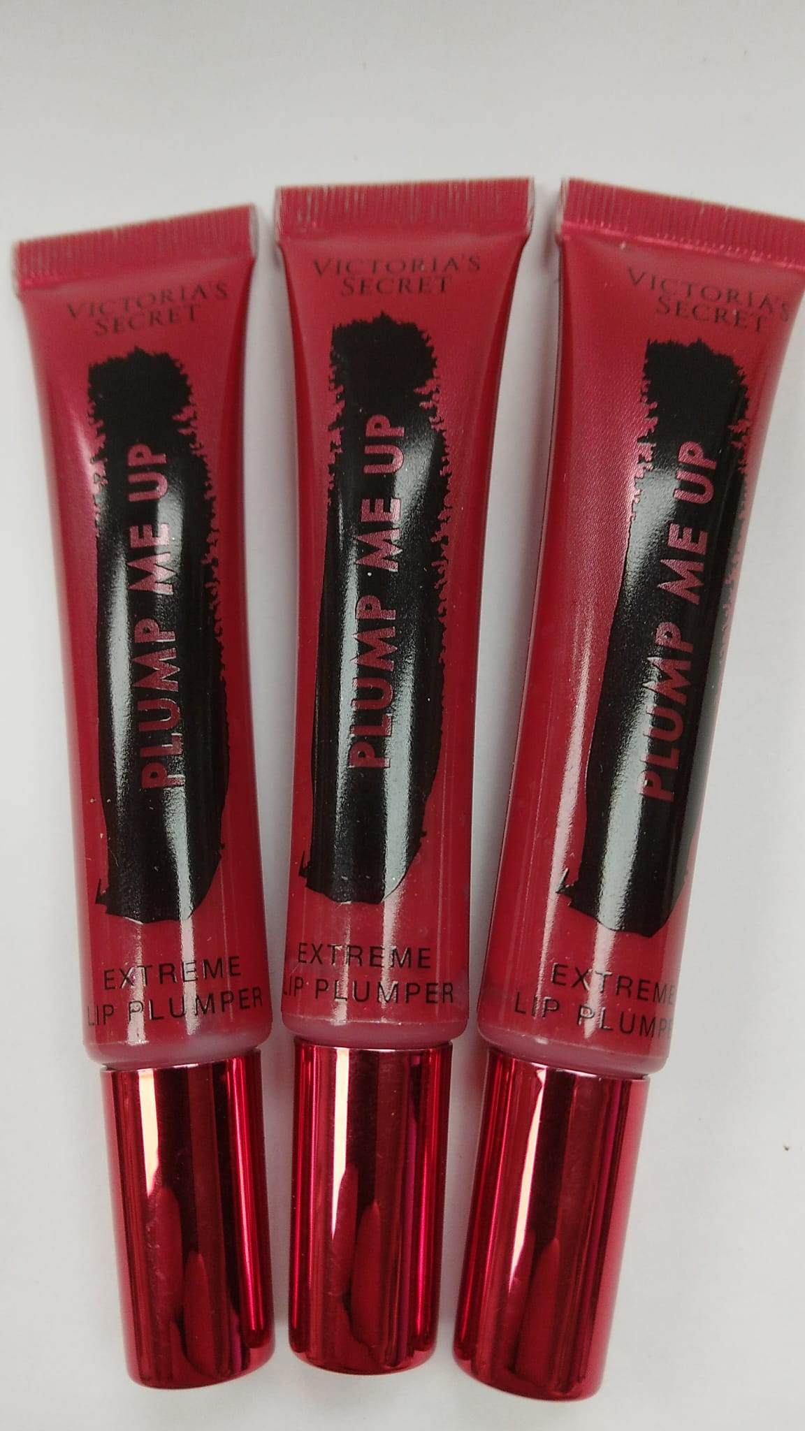 Victoria's Secret Plump Me Up Extreme Lip Plumper - RUBY Shimmer .31 oz 3 PACK