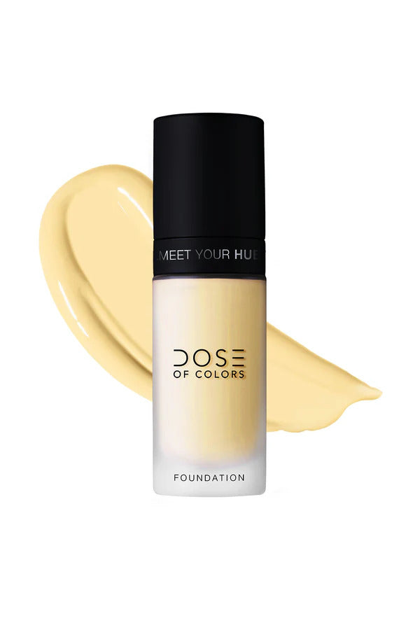 Dose of Colors Foundation - Meet Your Hue # 104 Fair-Light Warm Yellow Undertone