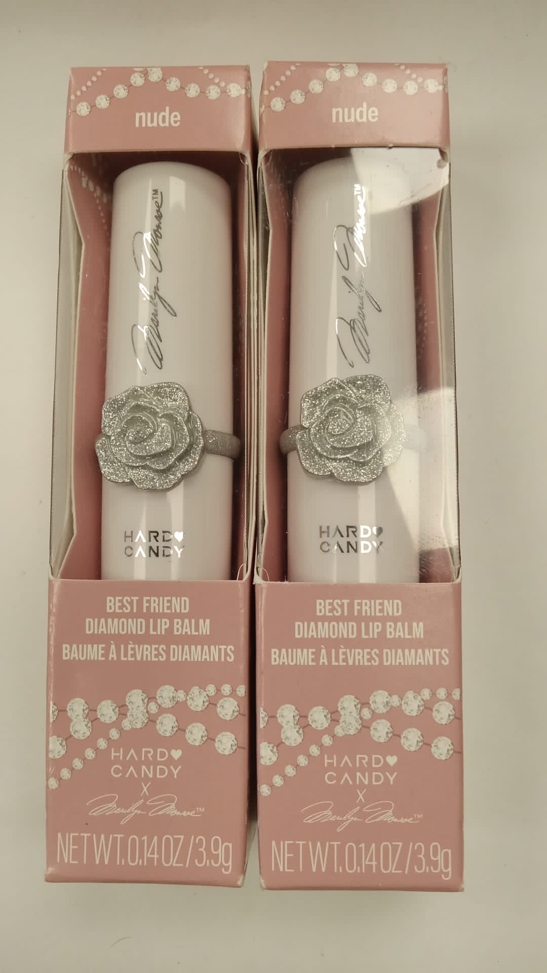 HARD CANDY - Marilyn Monroe - DIAMOND LIP BALM ~ NUDE # 2202 2 PACK