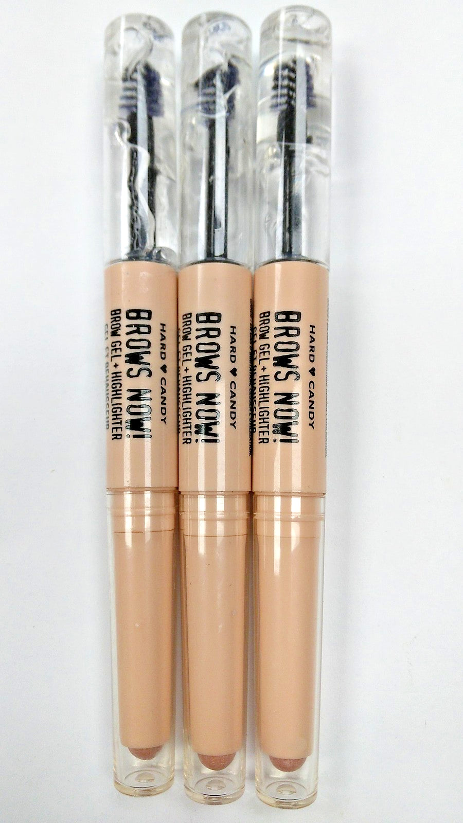 Hard Candy Brows Now! Brow Gel + Highlighter - Clear 3 PACK