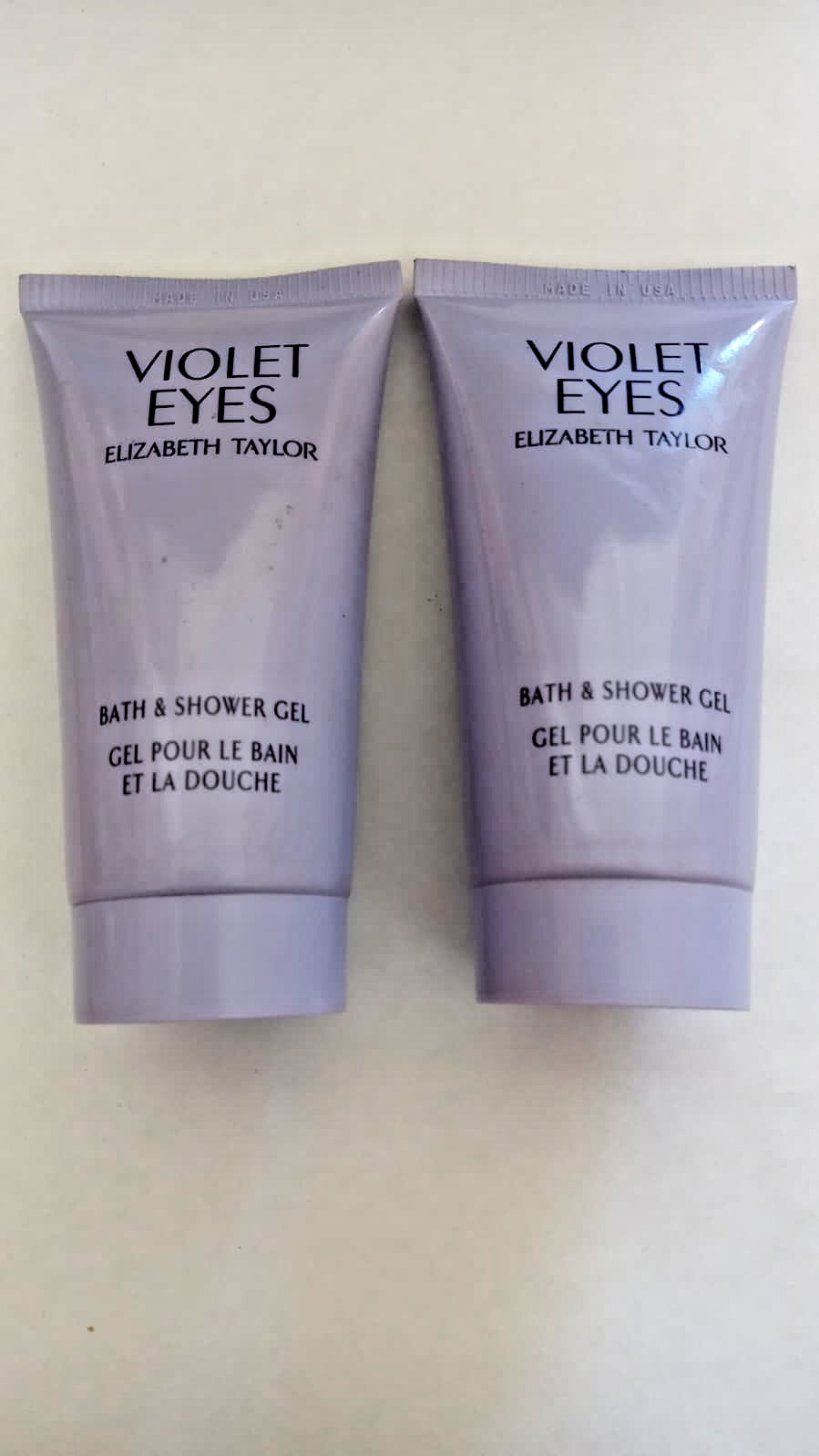 Elizabeth Taylor Violet Eyes Bath and Shower Gel 1.7 fl. oz. 2 PACK