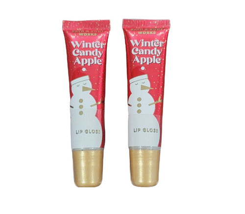 2 PACK - Bath and Body Works Winter Candy Apple Lip Gloss
