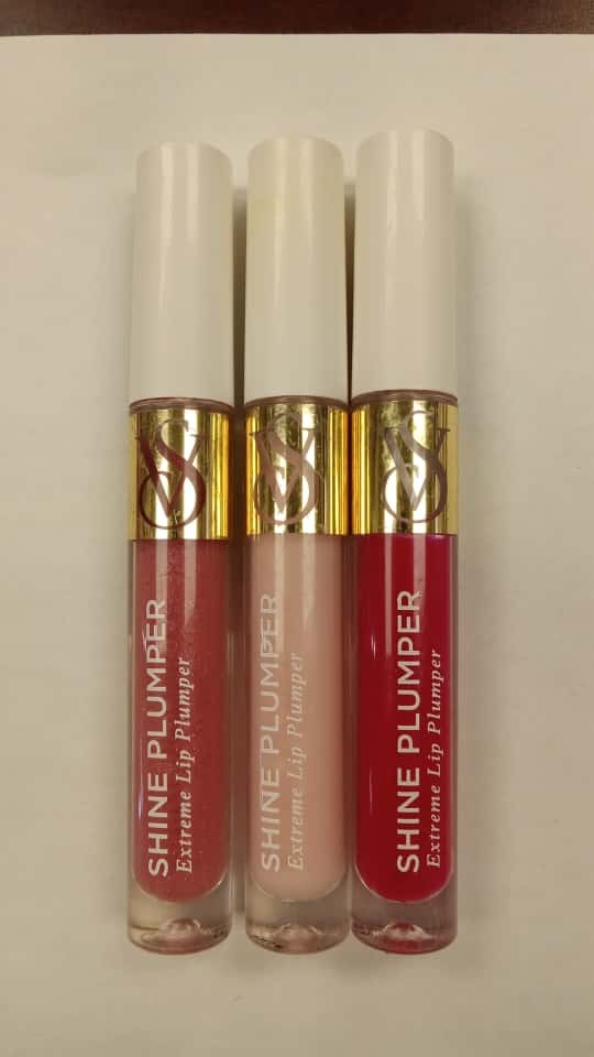 Victoria's Secret Shine Lip Plumper Extreme  3 PACK Rose, Peony, Strawberry